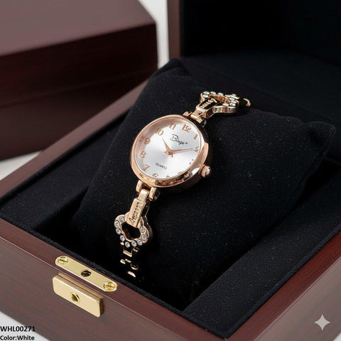 WHL00271 ZWA Round Rose Glow Link Watch - WHL