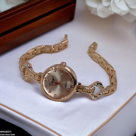 WHL00271 ZWA Round Rose Glow Link Watch - WHL