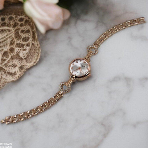 WHL00271 ZWA Round Rose Glow Link Watch - WHL