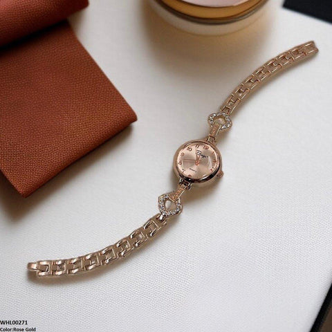 WHL00271 ZWA Round Rose Glow Link Watch - WHL