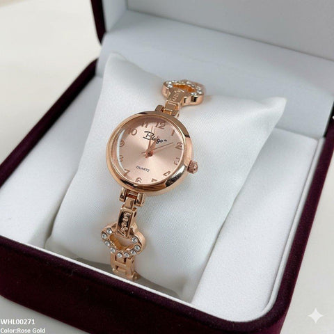 WHL00271 ZWA Round Rose Glow Link Watch - WHL