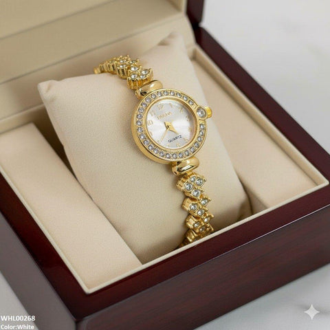 WHL00268 ZWA Rhinestone-Embellished Dial Watch - WHL