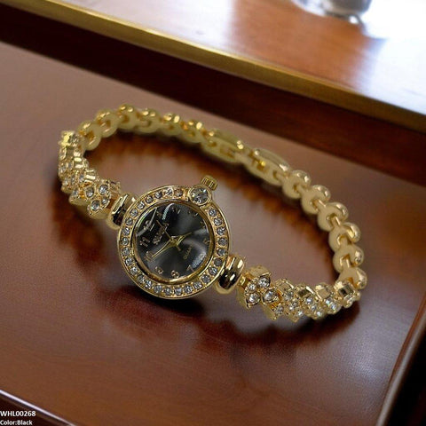 WHL00268 ZWA Rhinestone-Embellished Dial Watch - WHL