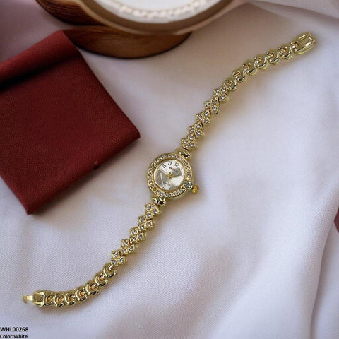 WHL00268 ZWA Rhinestone-Embellished Dial Watch - WHL