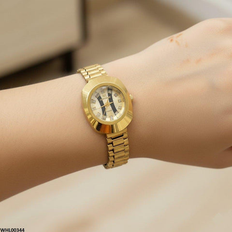 WHL00344 BWS Round Rhinestone Dial Watch - WHL