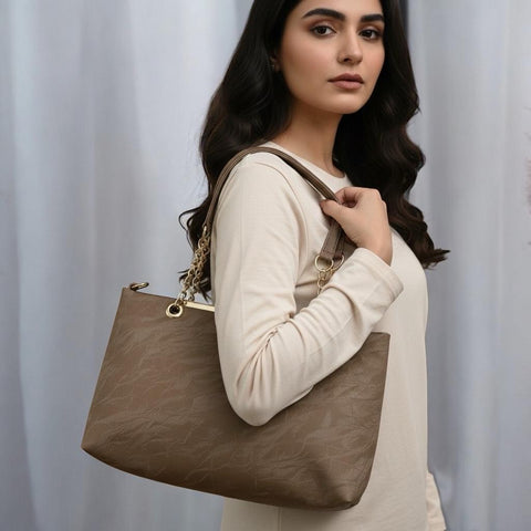 HBGP00037 Zareen Velvora Tote Ladies Hand Bag - HBGP