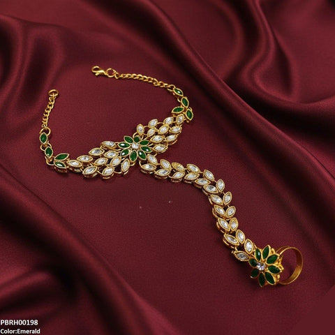 PBRH00198 FRN Marquise Flower Angla Bracelet Adjustable - PBRH