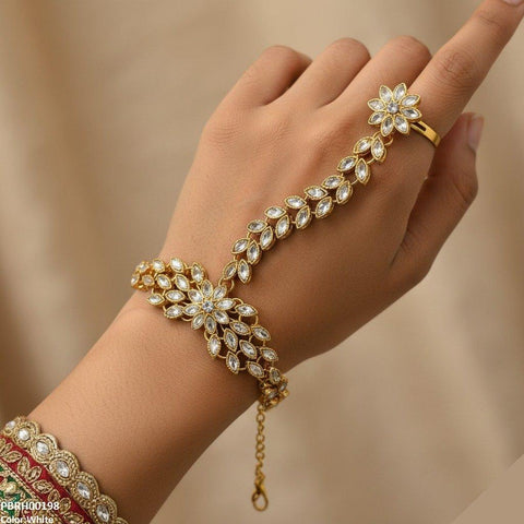 PBRH00198 FRN Marquise Flower Angla Bracelet Adjustable - PBRH