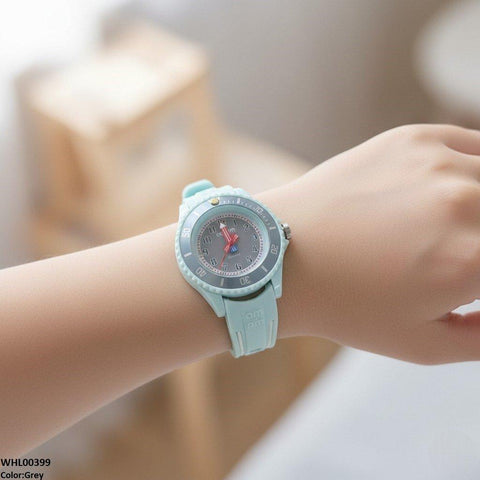 WHL00399 IWA Round Stone Dial Kid's Watch  - WHL