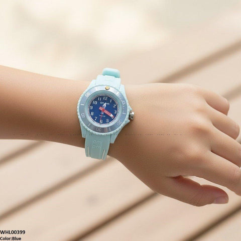 WHL00399 IWA Round Stone Dial Kid's Watch  - WHL