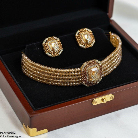 PCKH00252 SDQ Square/Leaf Choker Set - PCKH