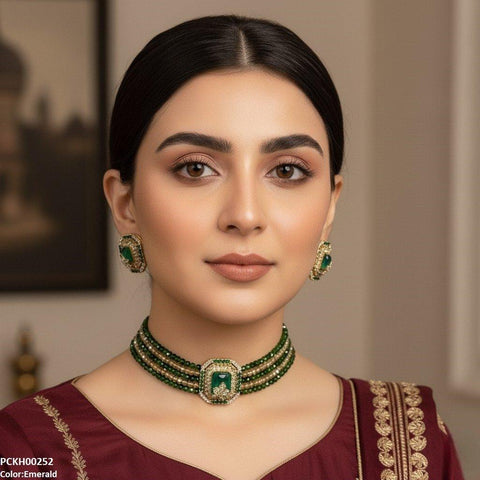 PCKH00252 SDQ Square/Leaf Choker Set - PCKH