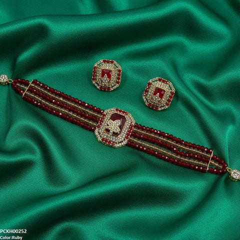 PCKH00252 SDQ Square/Leaf Choker Set - PCKH