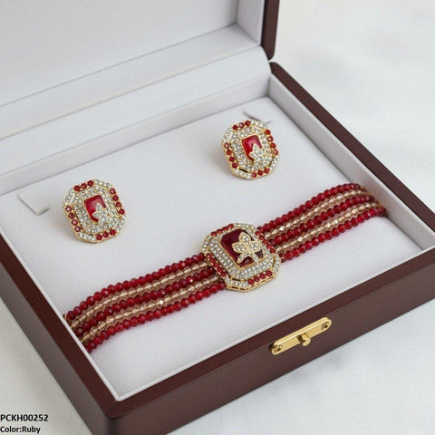 PCKH00252 SDQ Square/Leaf Choker Set - PCKH