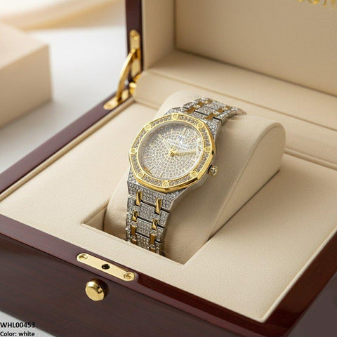 WHL00453 BWS Stone Dial Two Tone Women's Watch - WHL