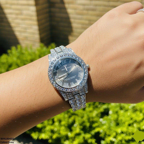 WHL00455 BWS Round Stone Dial Women's Watch - WHL