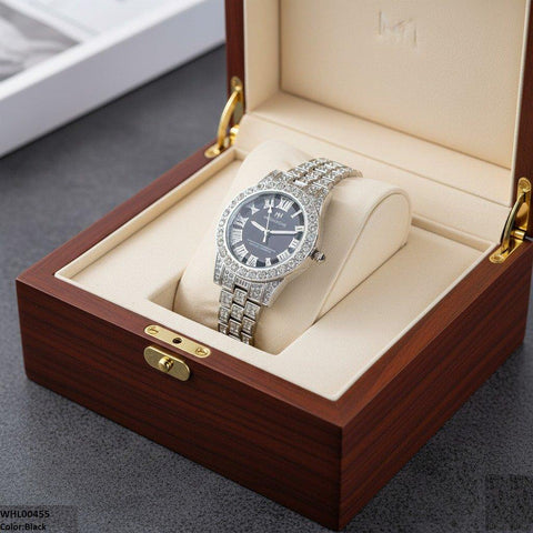 WHL00455 BWS Round Stone Dial Women's Watch - WHL