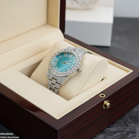 WHL00456 BWS Round Stone Dial Women's Watch - WHL