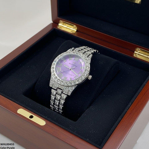 WHL00455 BWS Round Stone Dial Women's Watch - WHL
