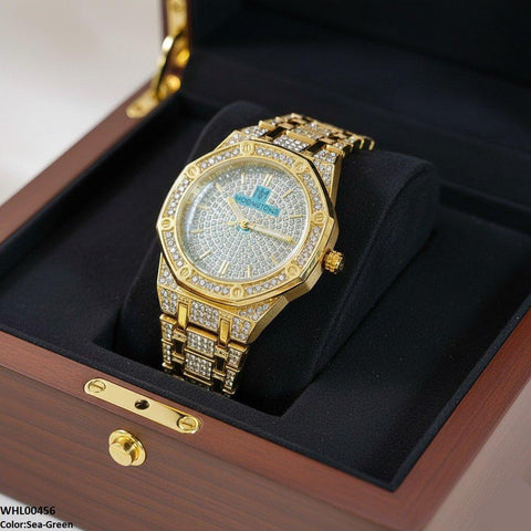 WHL00456 BWS Round Stone Dial Women's Watch - WHL