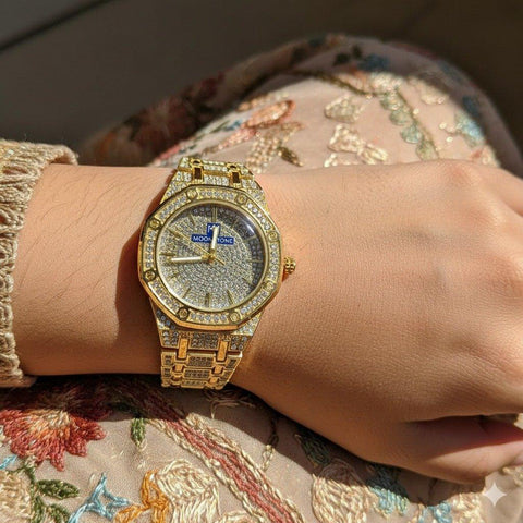 WHL00456 BWS Round Stone Dial Women's Watch - WHL