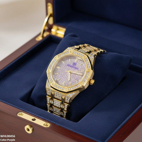 WHL00456 BWS Round Stone Dial Women's Watch - WHL