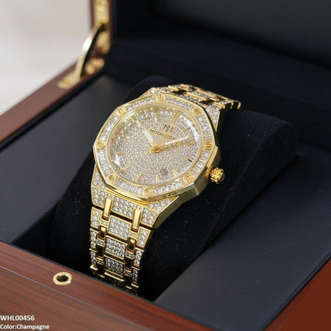 WHL00456 BWS Round Stone Dial Women's Watch - WHL