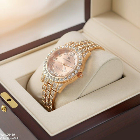 WHL00459 BWS Round Stone Dial Women's Watch - WHL