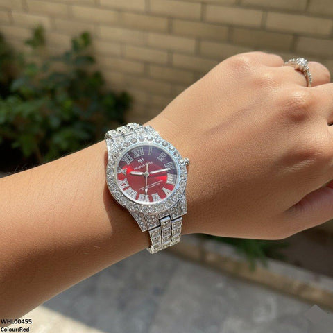 WHL00455 BWS Round Stone Dial Women's Watch - WHL