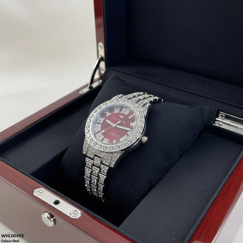 WHL00455 BWS Round Stone Dial Women's Watch - WHL