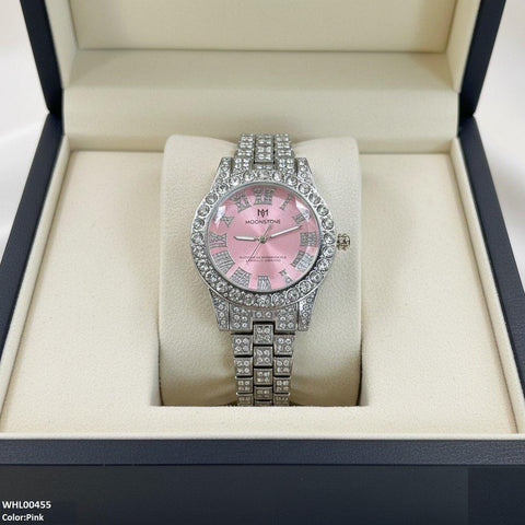 WHL00455 BWS Round Stone Dial Women's Watch - WHL