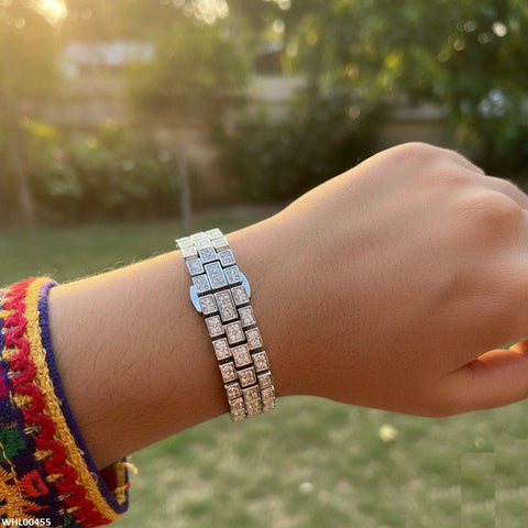 WHL00455 BWS Round Stone Dial Women's Watch - WHL