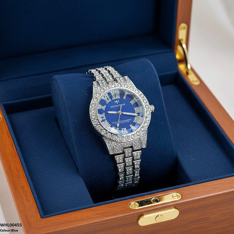 WHL00455 BWS Round Stone Dial Women's Watch - WHL