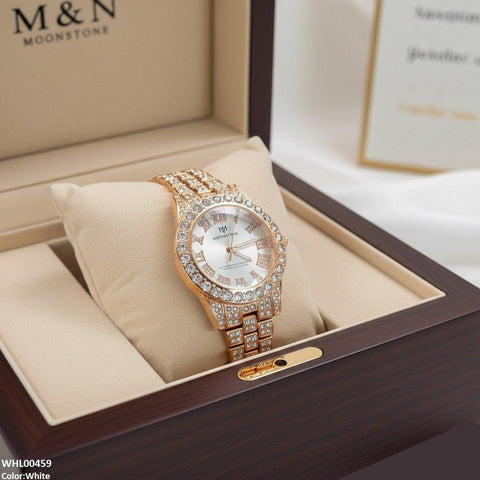 WHL00459 BWS Round Stone Dial Women's Watch - WHL