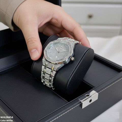 WHL00454 BWS  Round Stone Dial Women's Watch - WHL