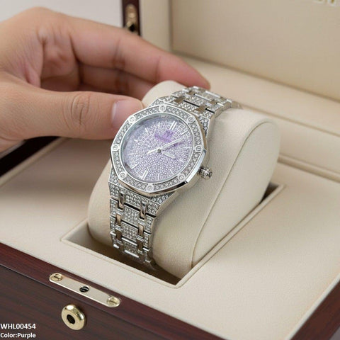 WHL00454 BWS  Round Stone Dial Women's Watch - WHL
