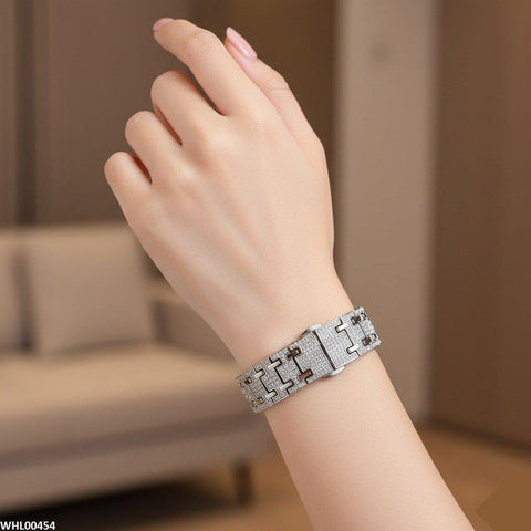 WHL00454 BWS  Round Stone Dial Women's Watch - WHL