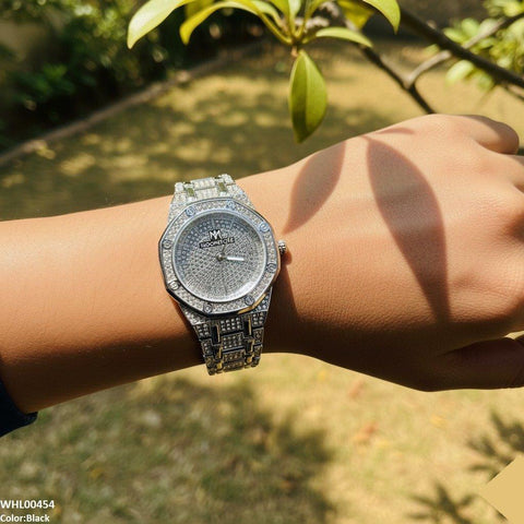 WHL00454 BWS  Round Stone Dial Women's Watch - WHL