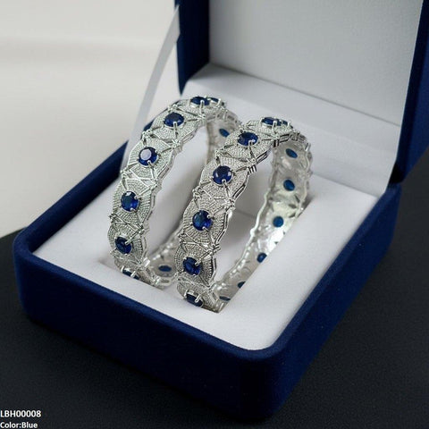 LBH00008 ANI Round Flower Bangle Set - LBH