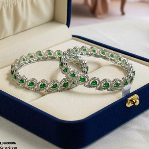 LBH00006 ANI Tear Stone Bangle Set - LBH