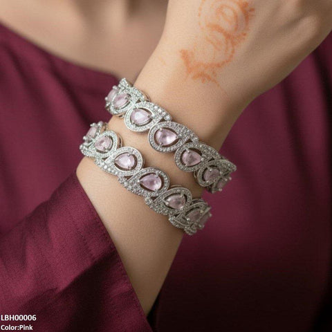 LBH00006 ANI Tear Stone Bangle Set - LBH