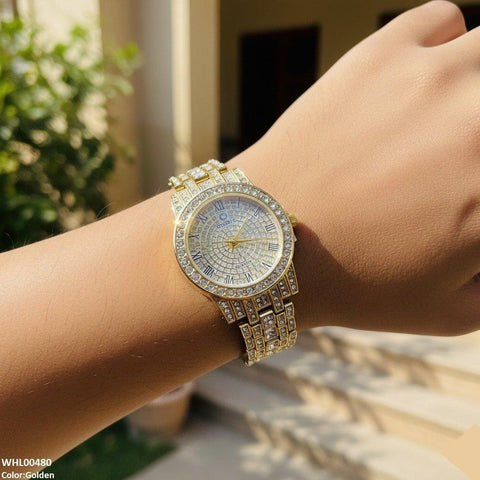 WHL00480 ZWA Round Rhinestone Women's Watch - WHL