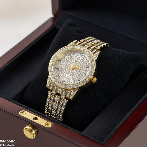 WHL00480 ZWA Round Rhinestone Women's Watch - WHL