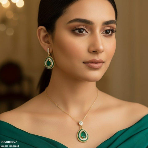 PPSH00257 MZM Tear Drop Pedant Set - PPSH