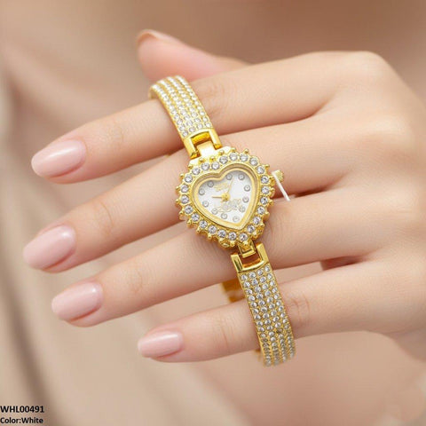 WHL00491 IWA Heart Love Dial Stone Women's Watch - WHL