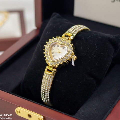WHL00491 IWA Heart Love Dial Stone Women's Watch - WHL