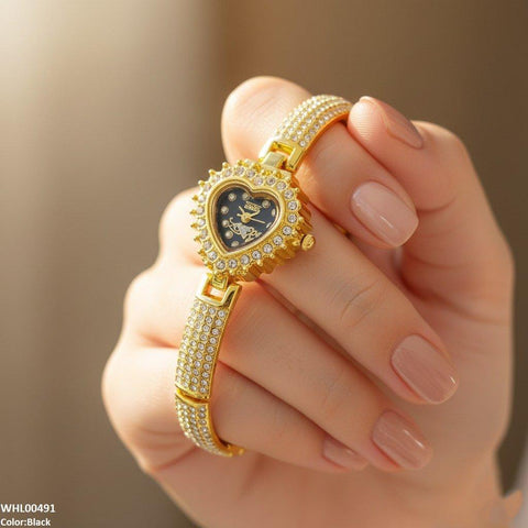 WHL00491 IWA Heart Love Dial Stone Women's Watch - WHL