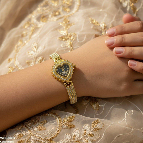 WHL00491 IWA Heart Love Dial Stone Women's Watch - WHL