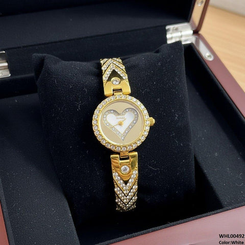 WHL00492 IWA Round Heart Dial Bracelet Women's Watch - WHL