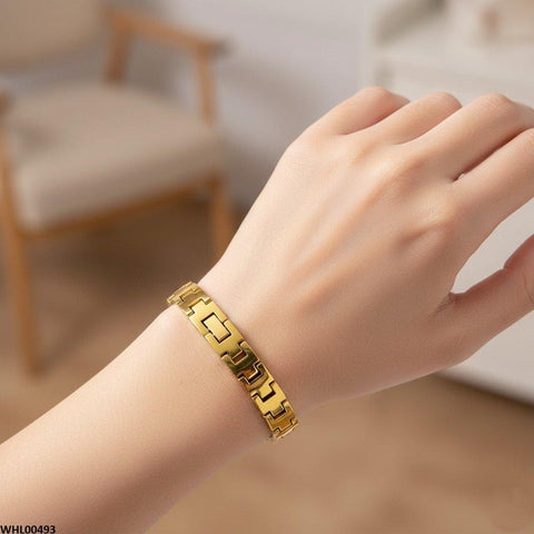 WHL00493 IWA Round Deer Dial Heart Bracelet Women's Watch - WHL